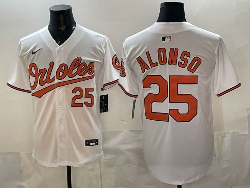 Men Baltimore Orioles #25 Alonso White Game 2026 Nike MLB Jersey style 001->pittsburgh pirates->MLB Jersey